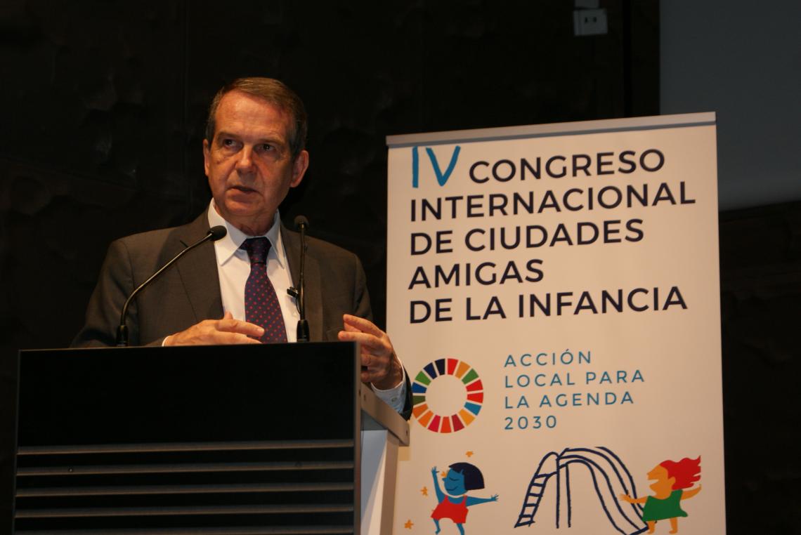 Abel Caballero, durante su intervención en el Congreso
