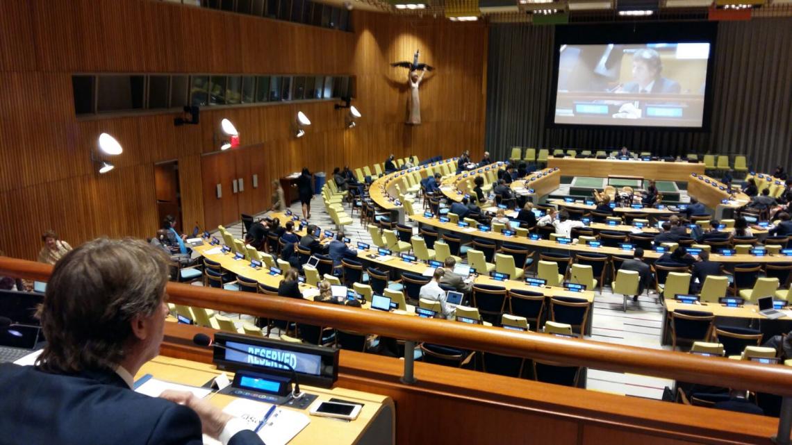 Carlos Martínez intervino en el plenario de ONU-Hábitat
