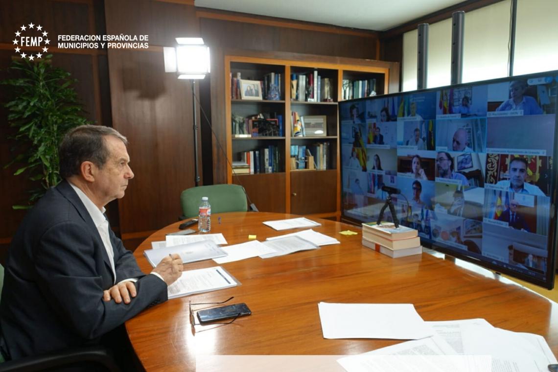 Abel Caballero, durante la Junta de Gobierno