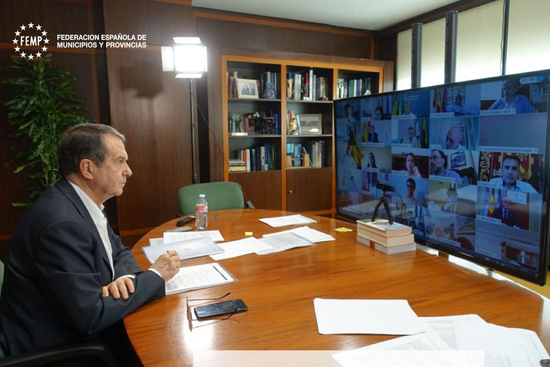 Abel Caballero, durante la Junta de Gobierno