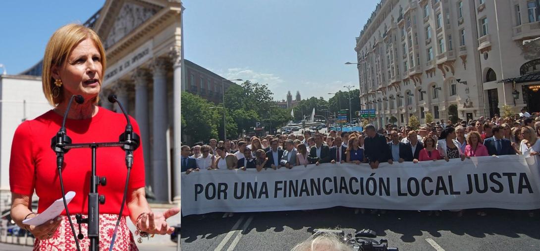 Concentración "Por una financiación local justa"