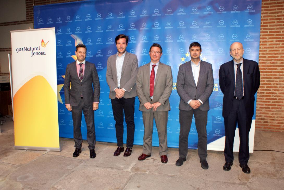 Juan Ávila y Jose Angel Sanz posan con los formadores de los cursos organizados en el marco del Programa de Desarrollo para Alcaldes y Electos Locales 2017