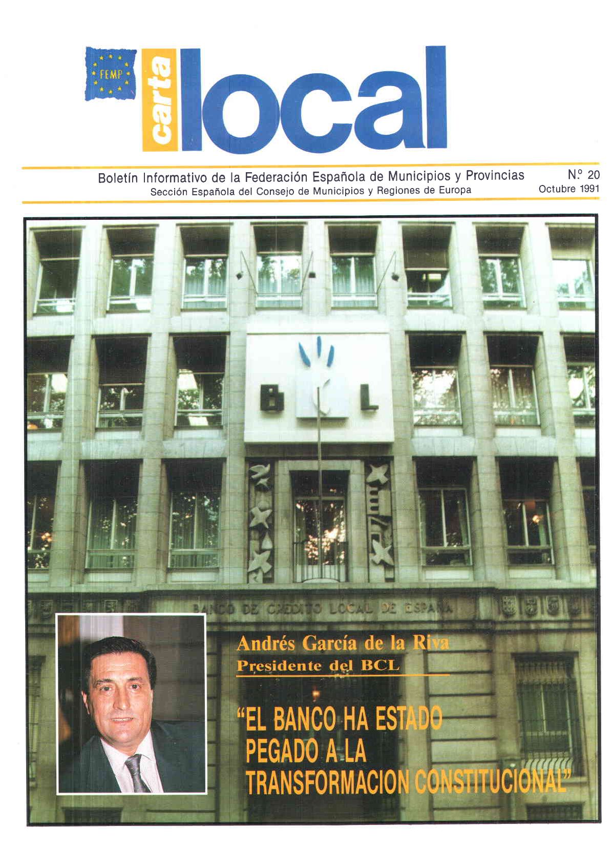 Carta Local nº 20 – Octubre 1991