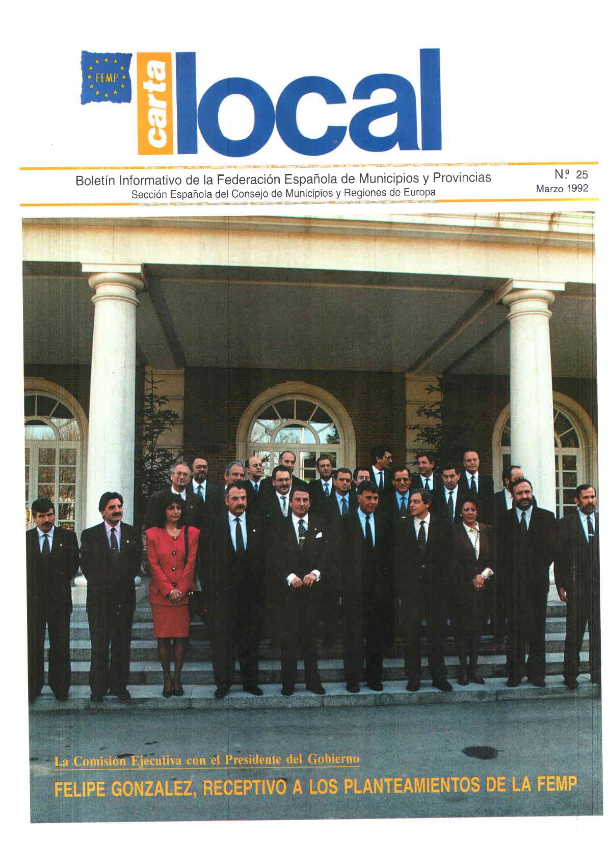 Carta Local nº 25 – Marzo 1992