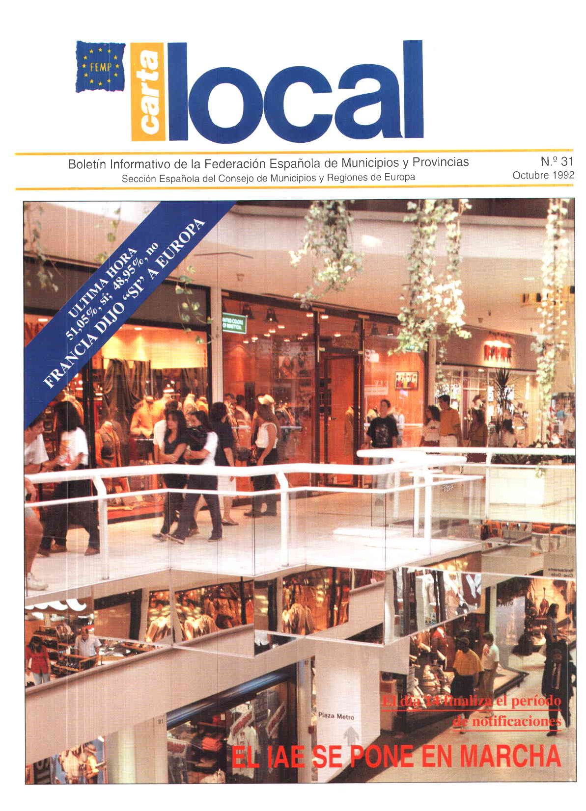 Carta Local nº 31 – Octubre 1992