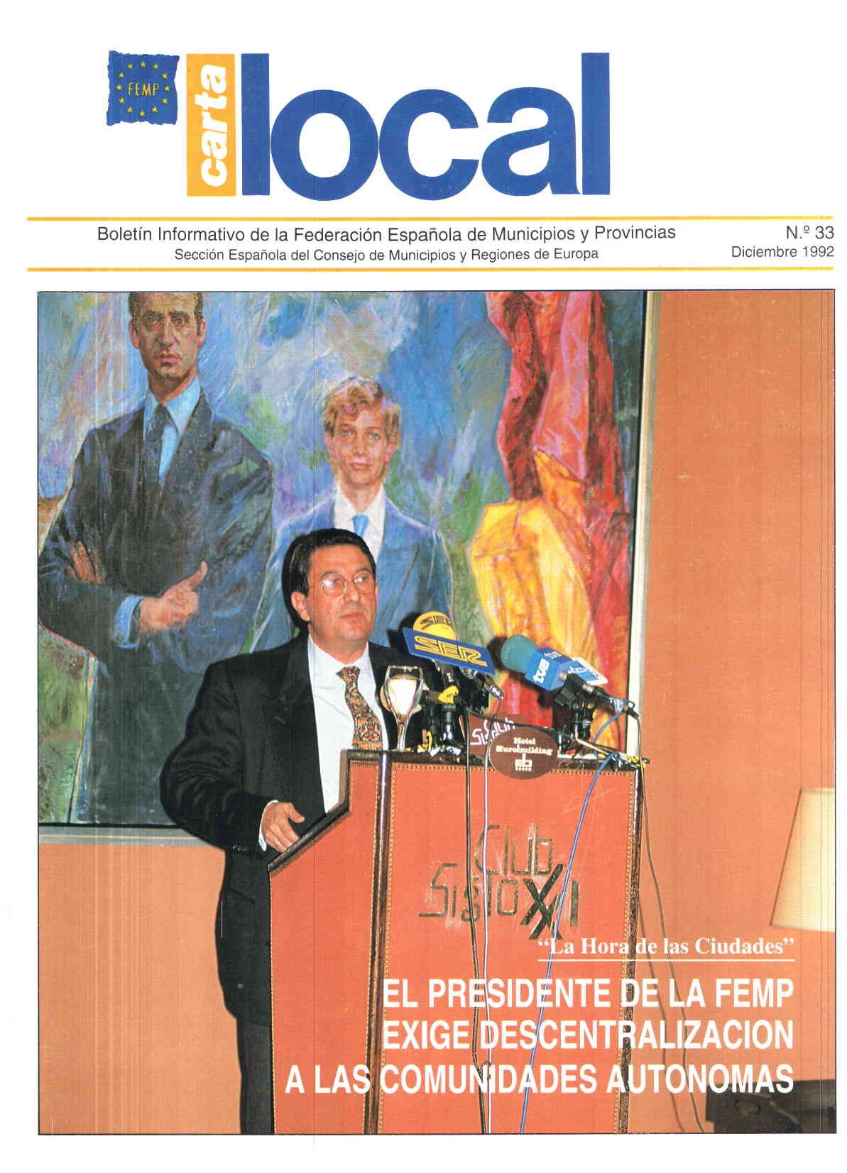 Carta Local nº 33 – Diciembre 1992