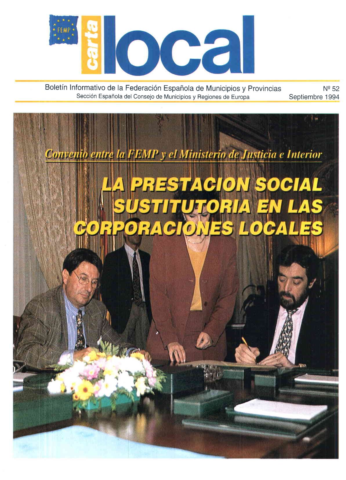 Carta Local nº 52 – Septiembre 1994