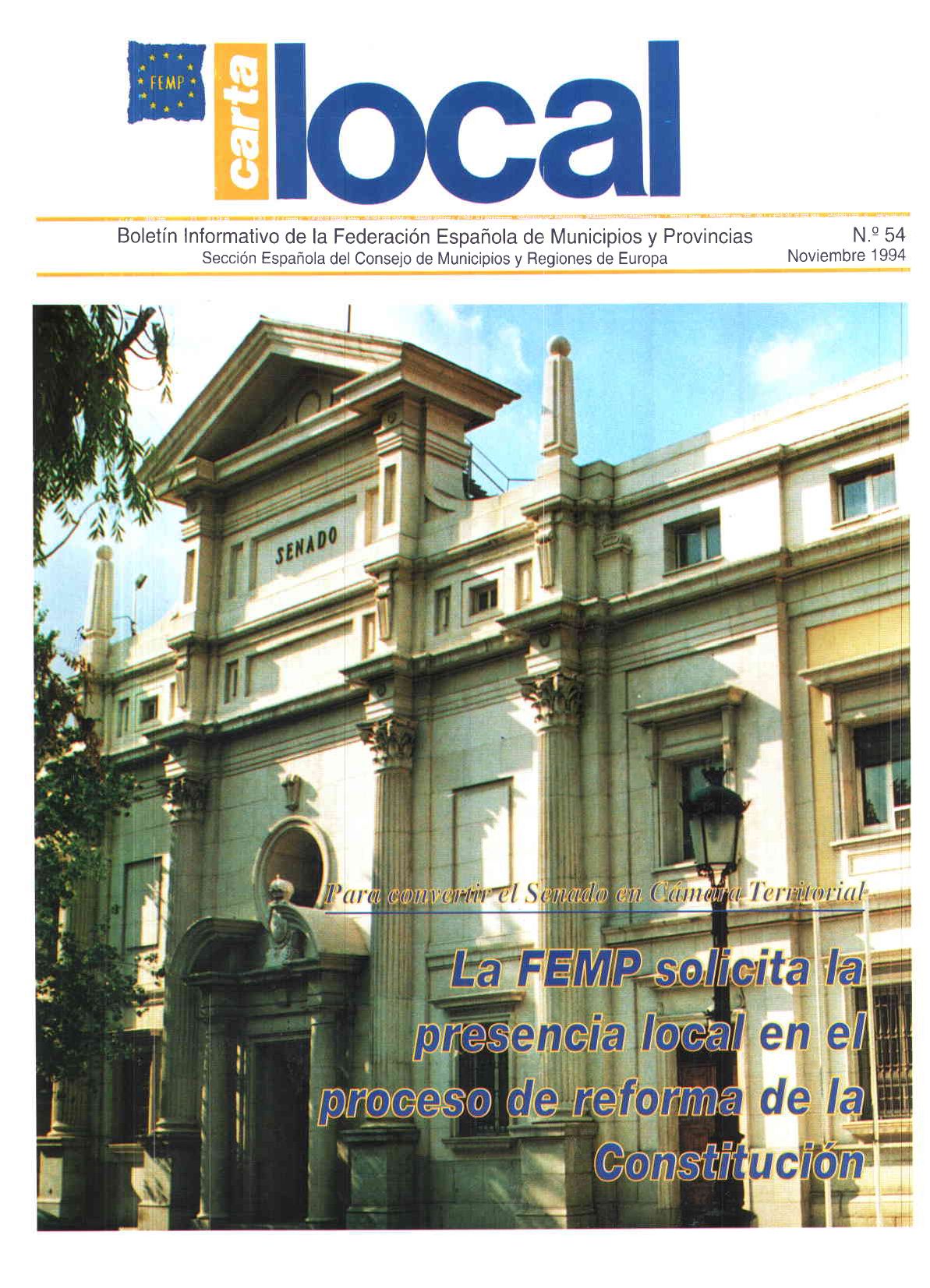 Carta Local nº 54 – Noviembre 1994