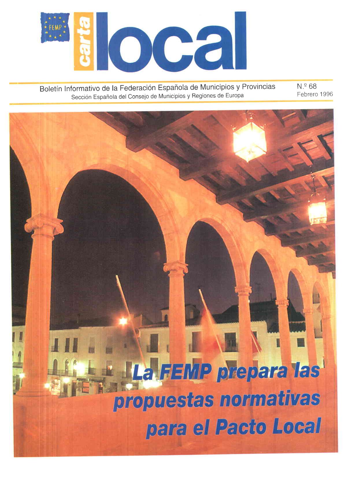 Carta Local nº 68 – Febrero 1996