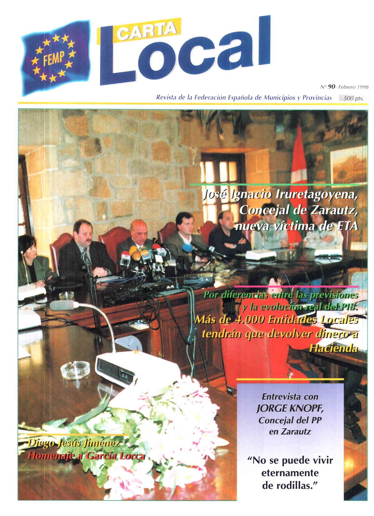 Carta Local nº 90 – Febrero 1998