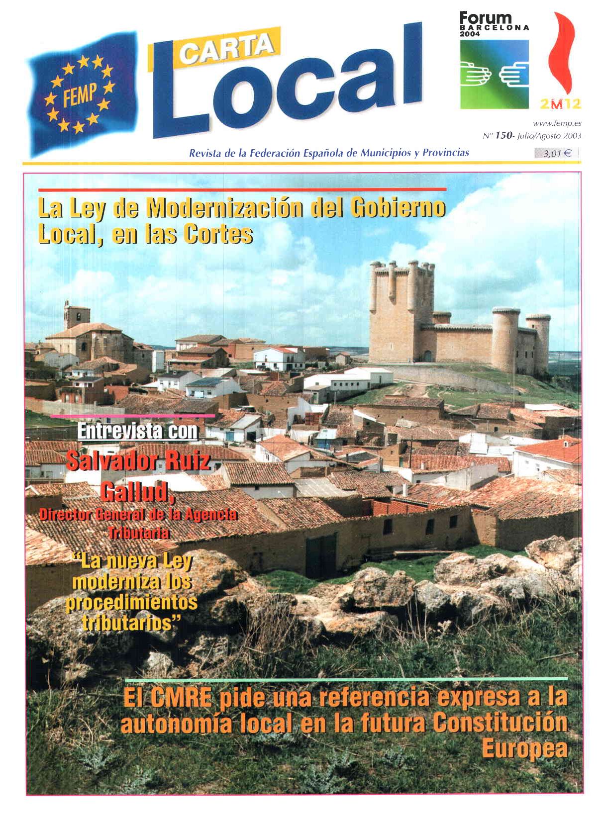 Carta Local nº 150 – Julio-Agosto 2003