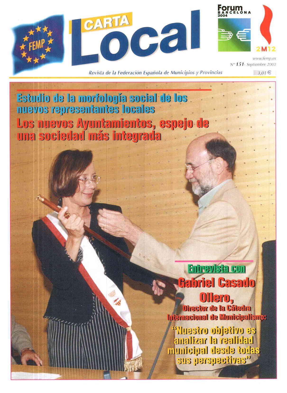 Carta Local nº 151 – Septiembre 2003