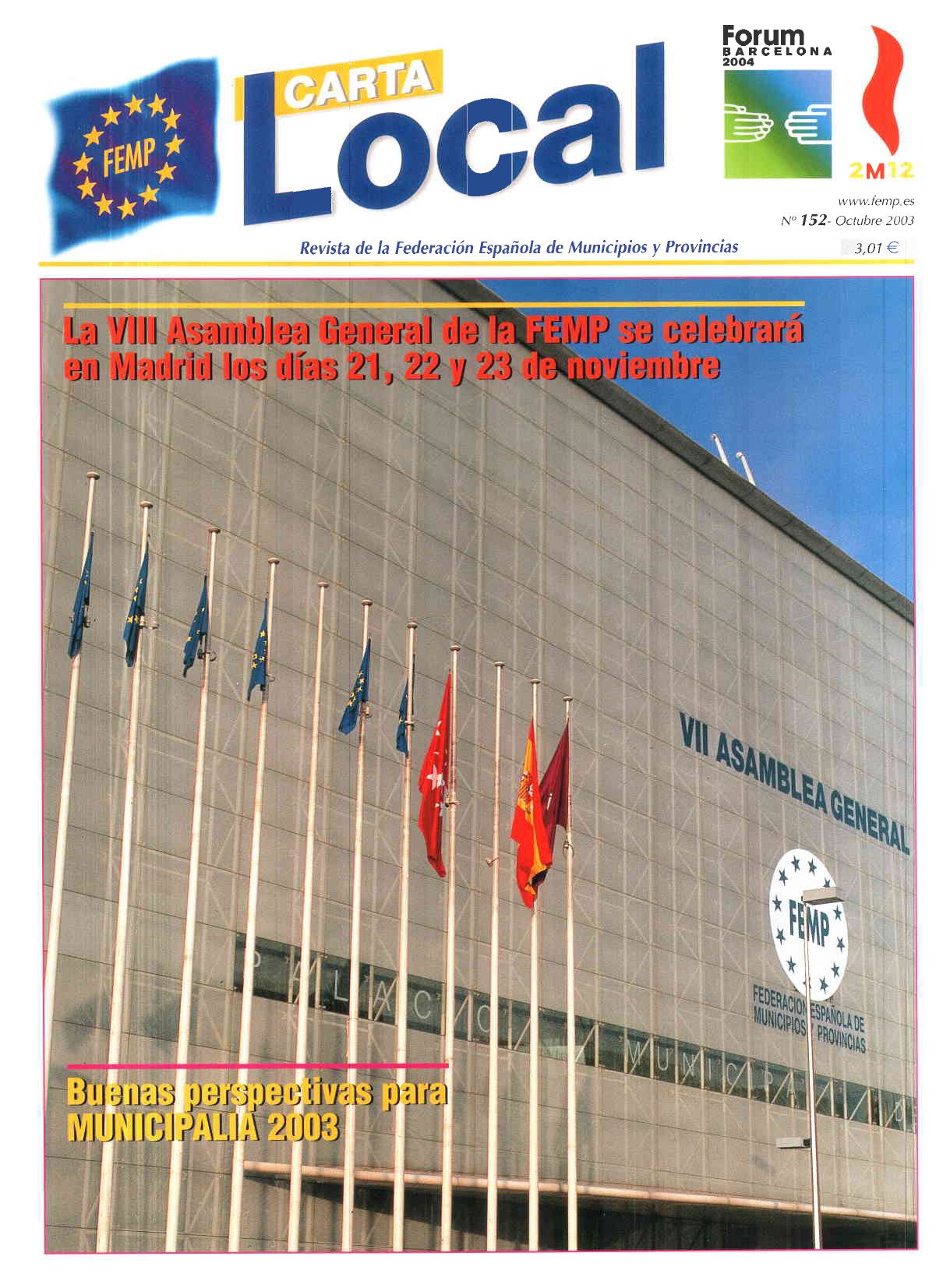 Carta Local nº 152 – Octubre 2003