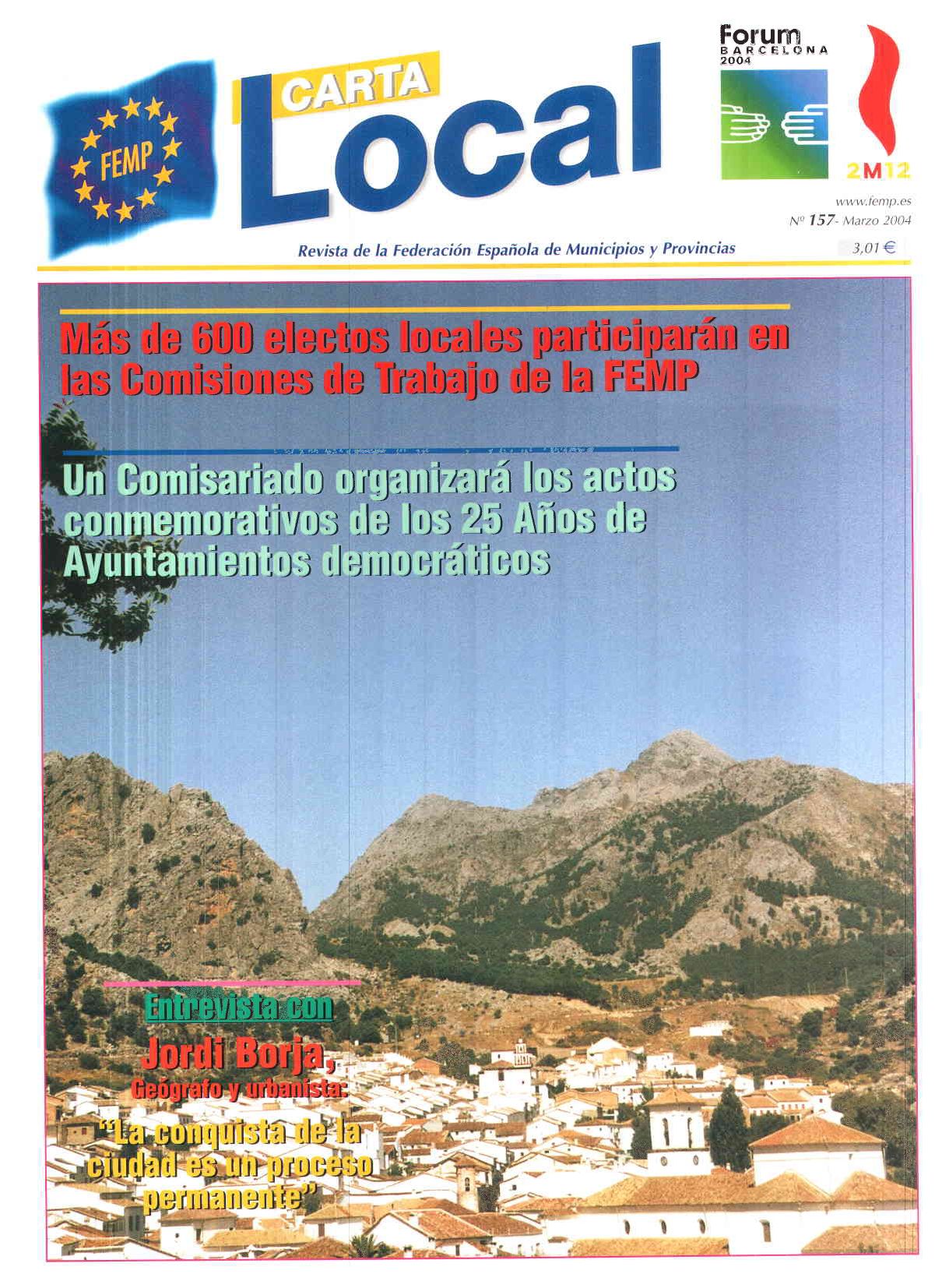 Carta Local nº 157 – Marzo 2004