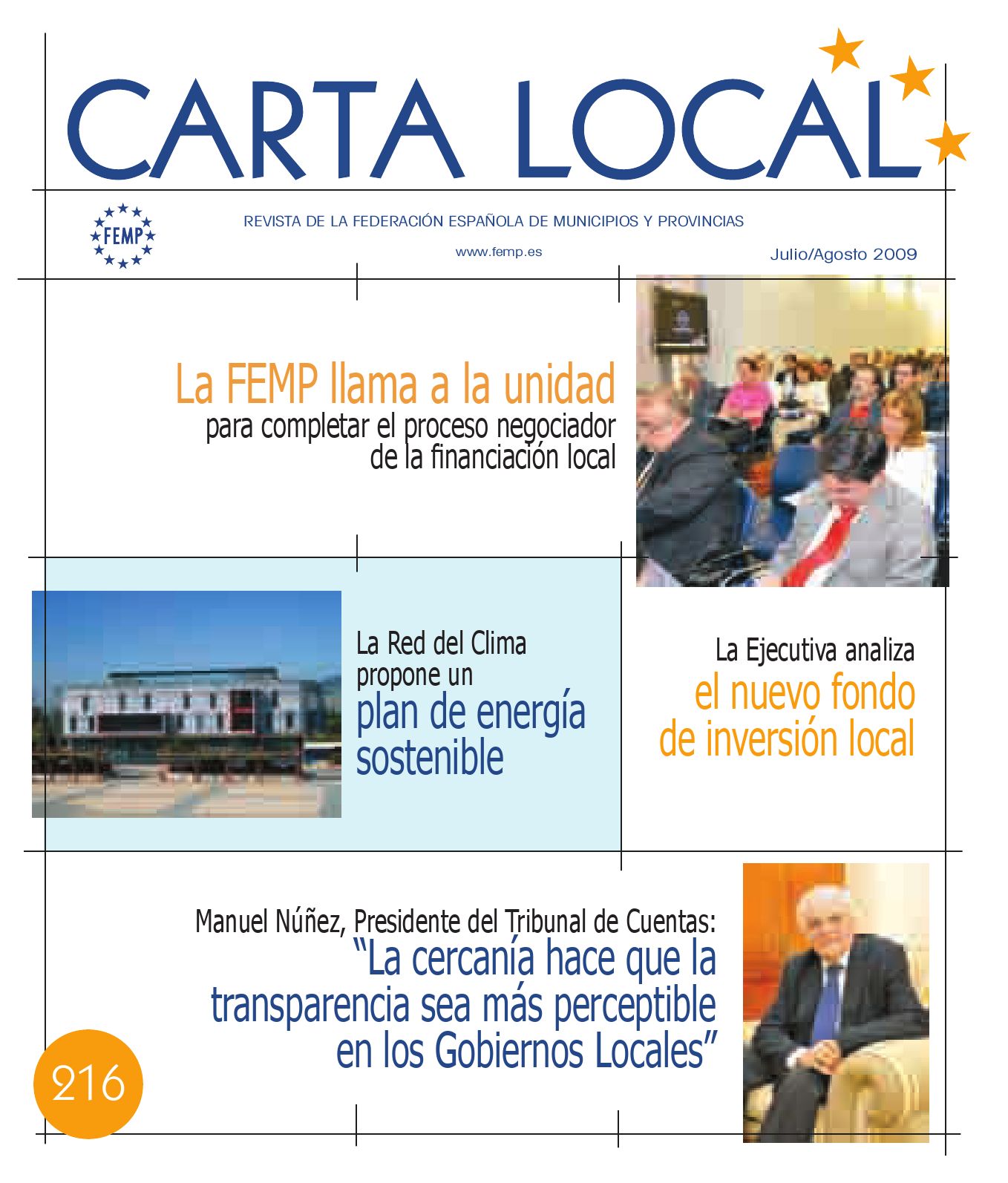 Carta Local nº 216 – Julio-Agosto 2009