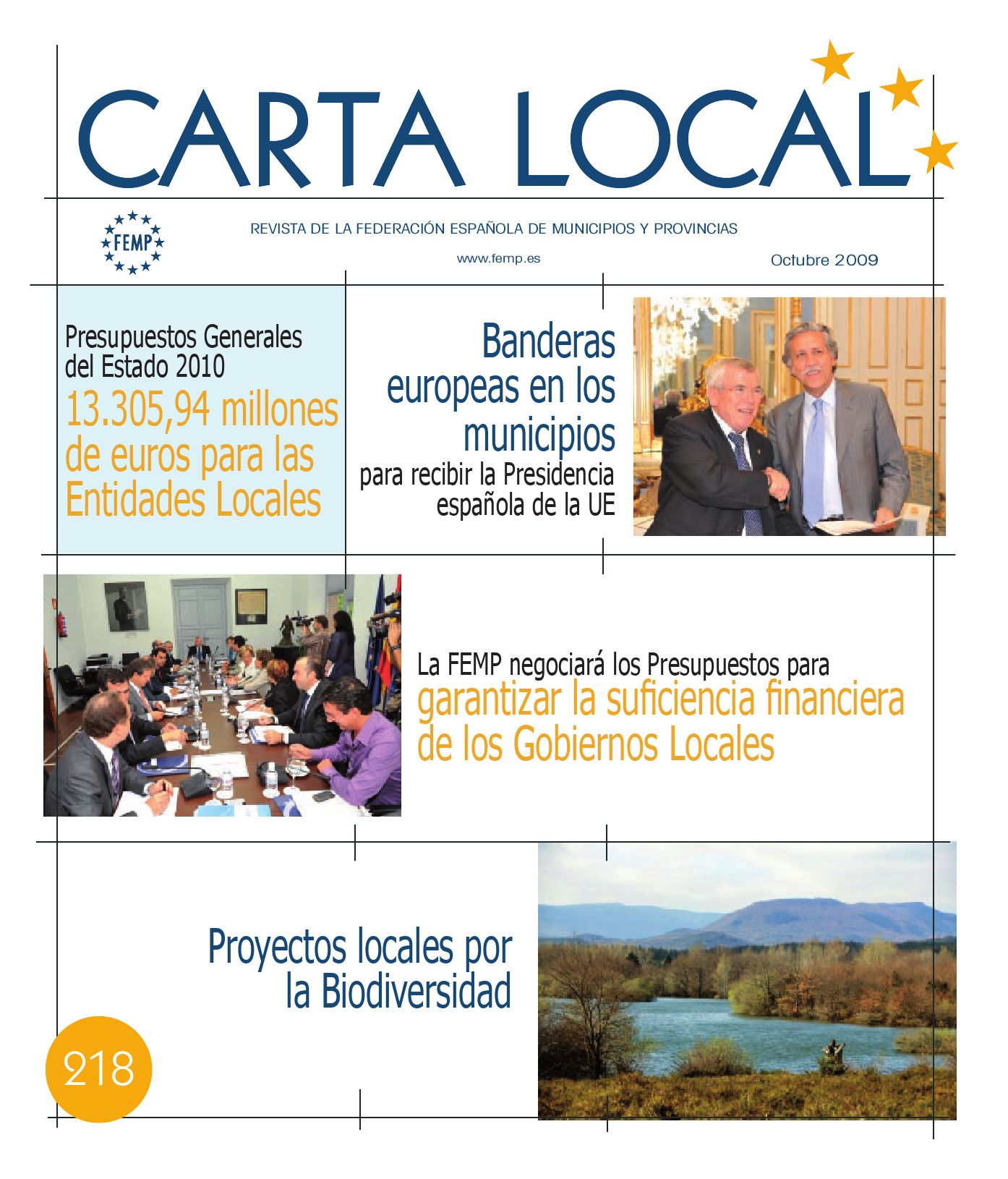 Carta Local nº 218 – Octubre 2009