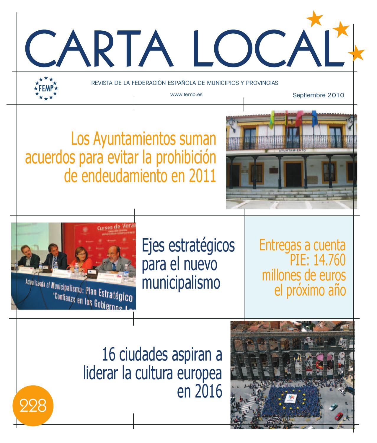 Carta Local nº 228 – Septiembre 2010
