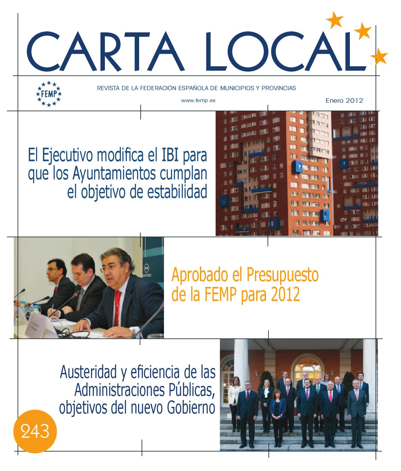 Carta Local nº 243 – Enero 2012