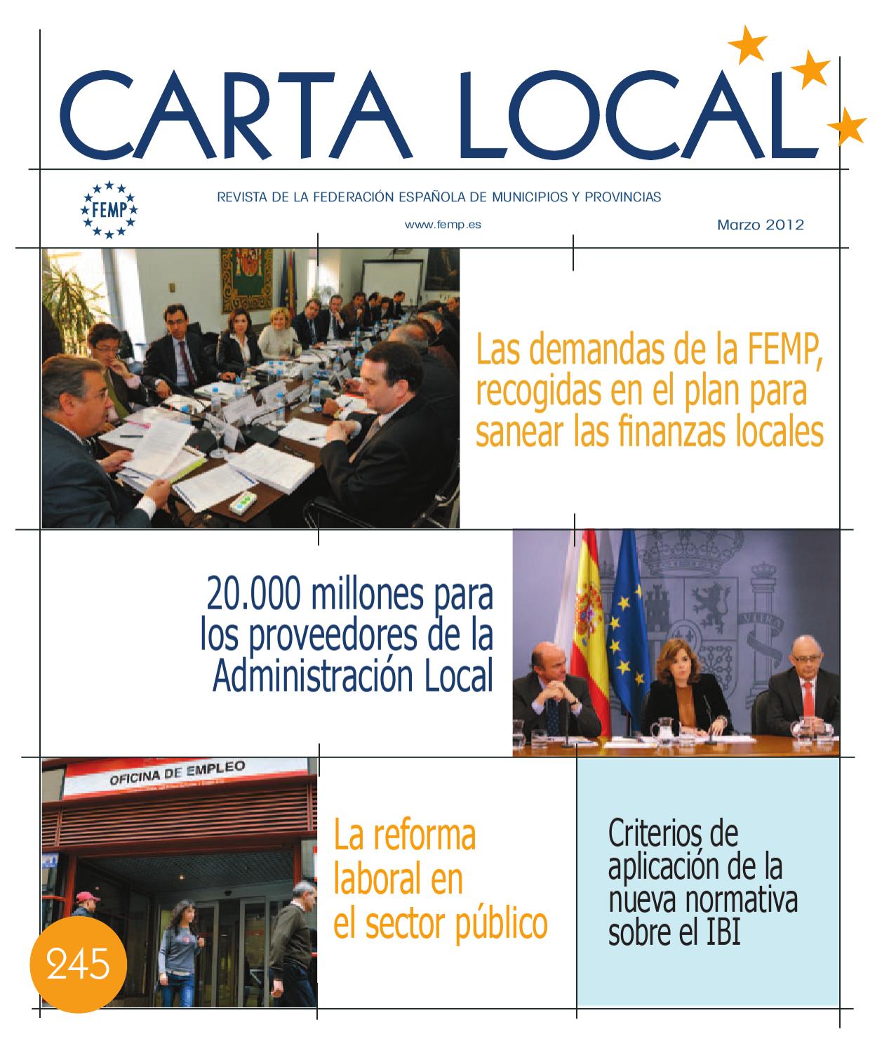 Carta Local nº 245 – Marzo 2012