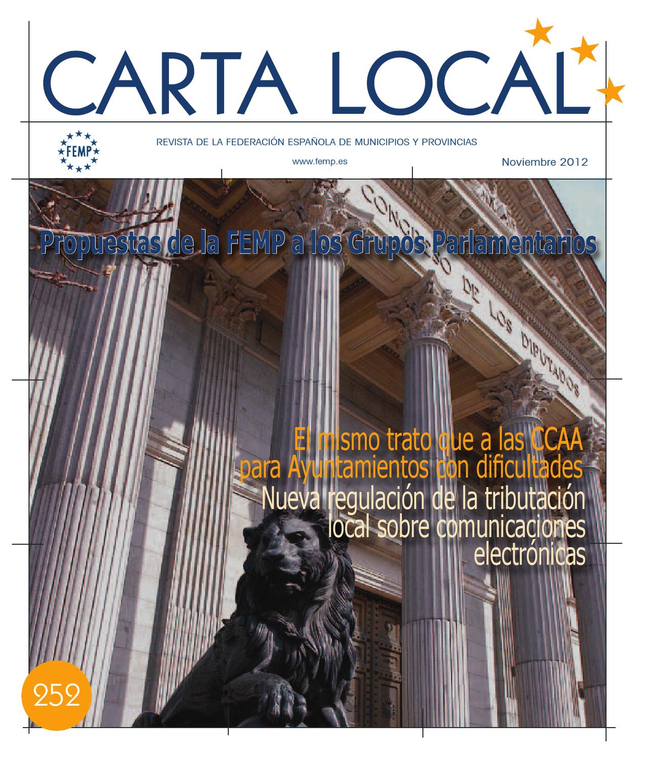 Carta Local nº 252 – Noviembre 2012