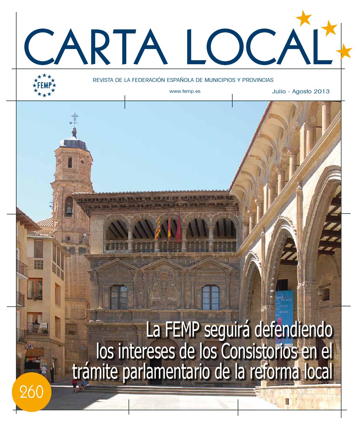 Carta Local nº 260 – Julio-Agosto 2013