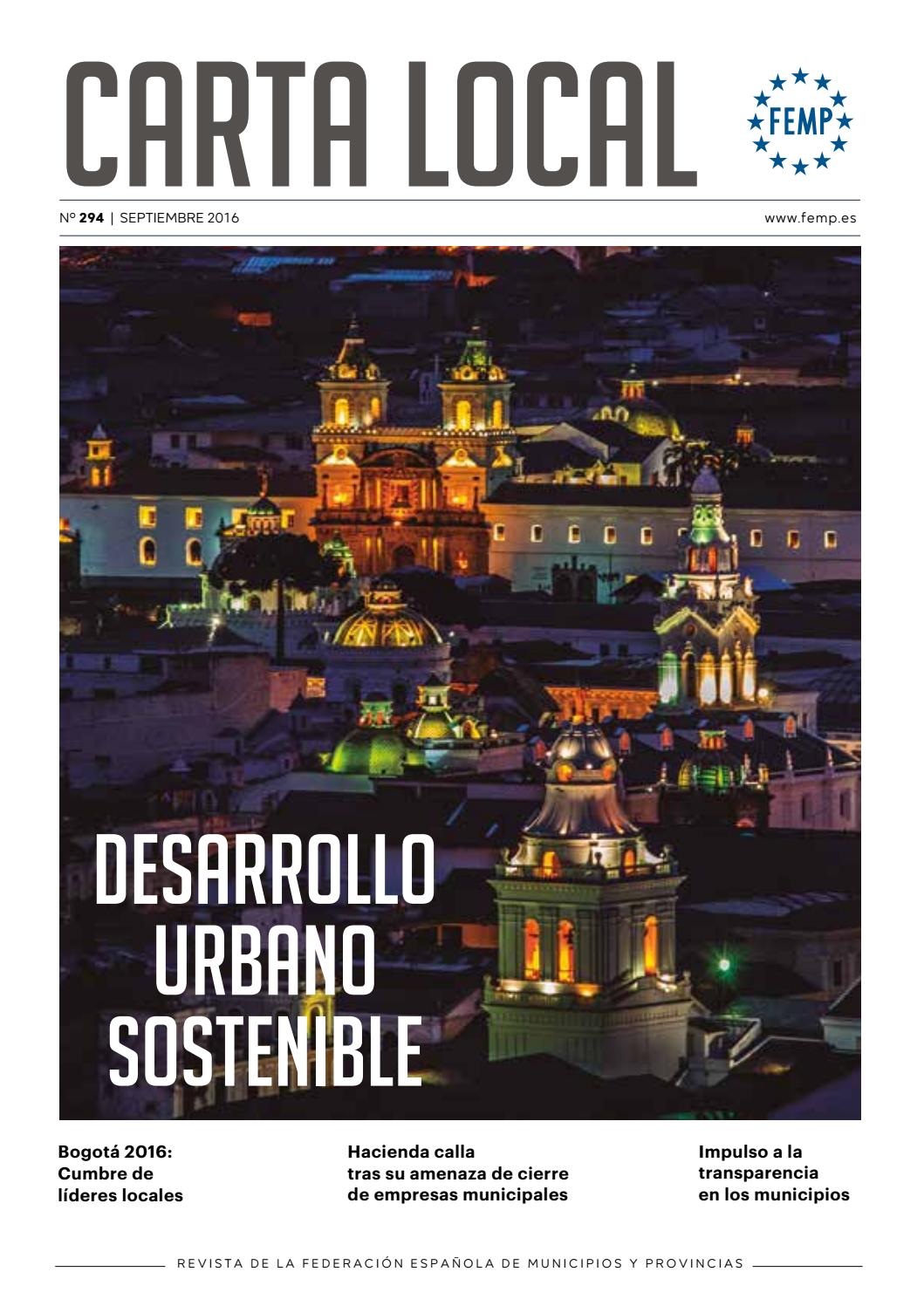 Carta Local nº 294 – Septiembre 2016