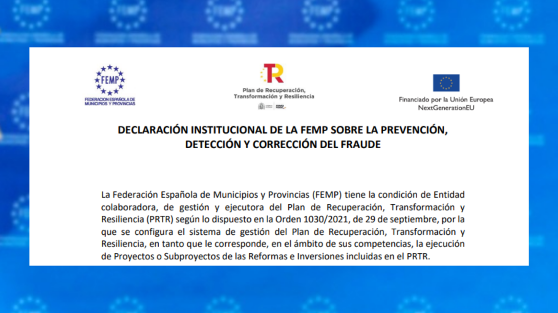 Declaración Institucional sobre la prevención, detección y corrección del fraude