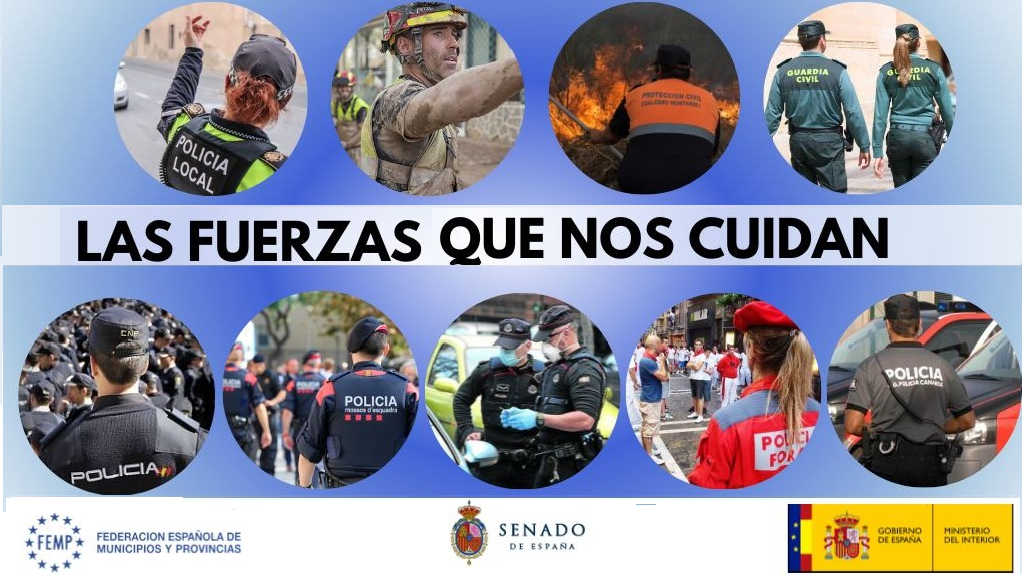 Homenaje de la FEMP a las Fuerzas y Cuerpos de Seguridad, Fuerzas Armadas y Protección Civil por su papel en la gestión de la COVID