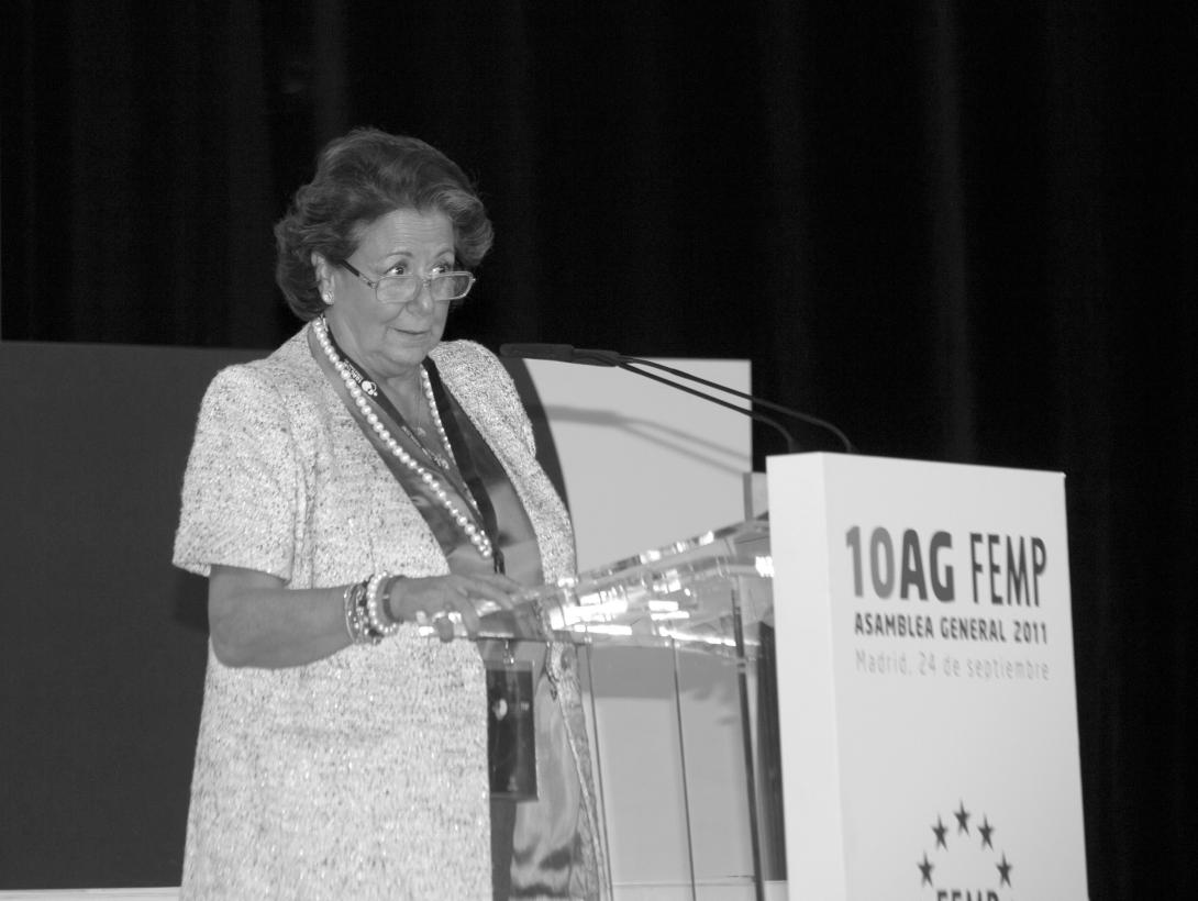 La FEMP lamenta el fallecimiento de la expresidenta de la Federación, Rita Barberá