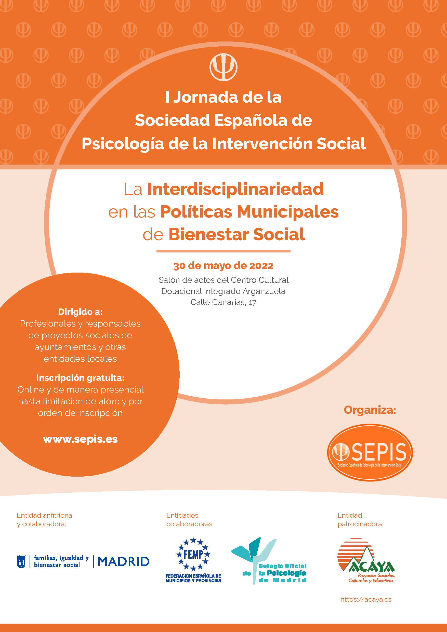 Jornada “La interdisciplinariedad en las políticas municipales de Bienestar Social”