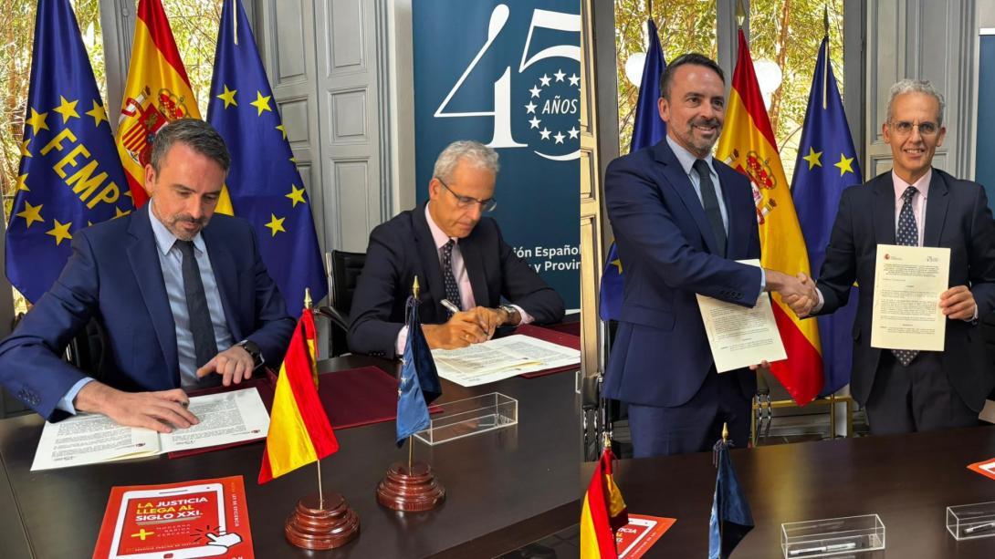 La FEMP impulsa una justicia más próxima y accesible en todos los municipios a través de un convenio con el Ministerio