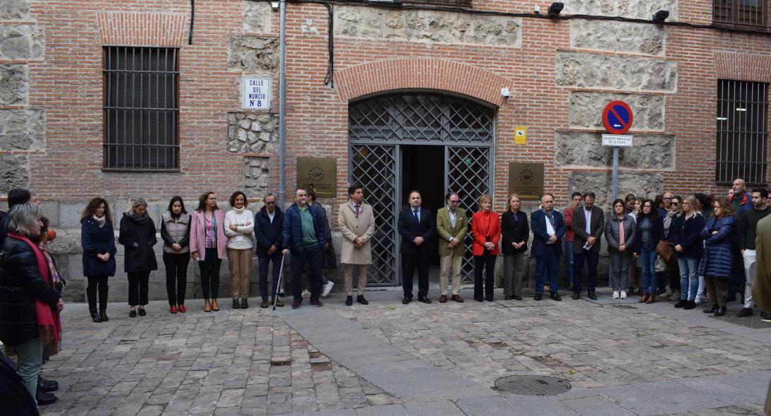Maria José García-Pelayo, en el minuto de silencio de la FEMP por los fallecidos y afectados por el temporal