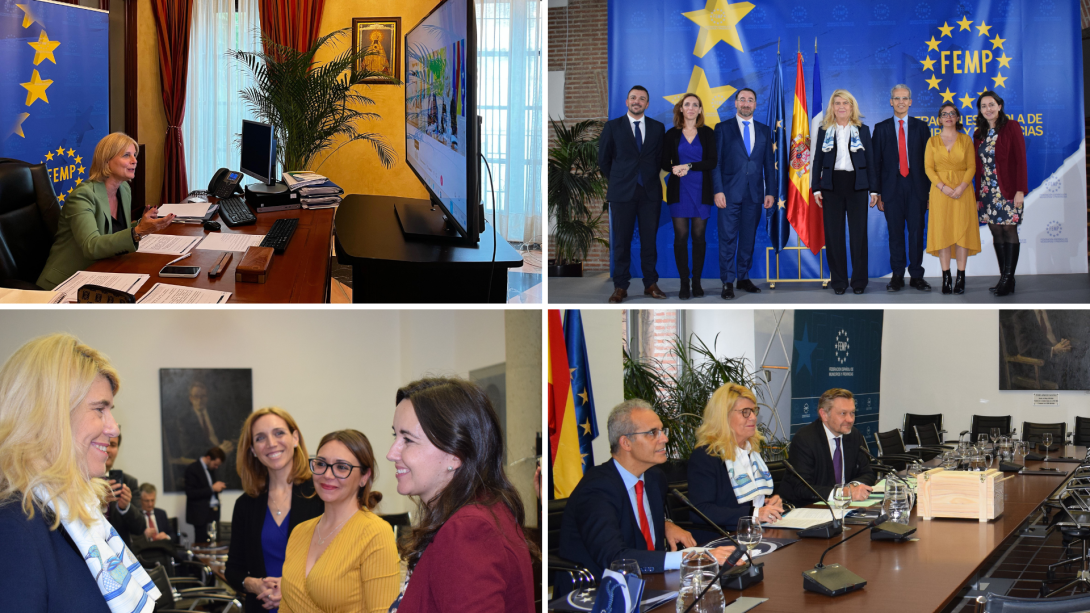 La Presidenta de la FEMP y la Ministra de Entidades Territoriales y Medio Rural de Francia abordan la organización territorial española