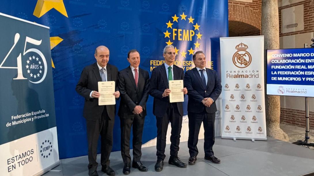 La FEMP y la Fundación Real Madrid prorrogan su alianza para fomentar la educación en valores a través del deporte