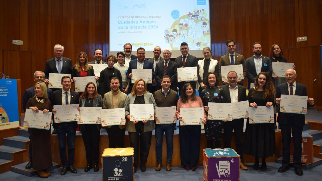 La FEMP, UNICEF y Juventud reconocen a 20 nuevas Ciudades Amigas de la Infancia
