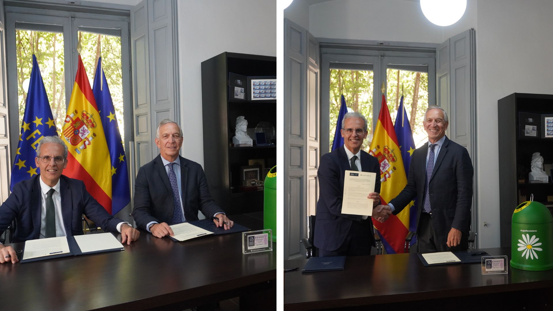 FEMP y Ecovidrio refuerzan su alianza para mejorar la gestión municipal de residuos de envases de vidrio