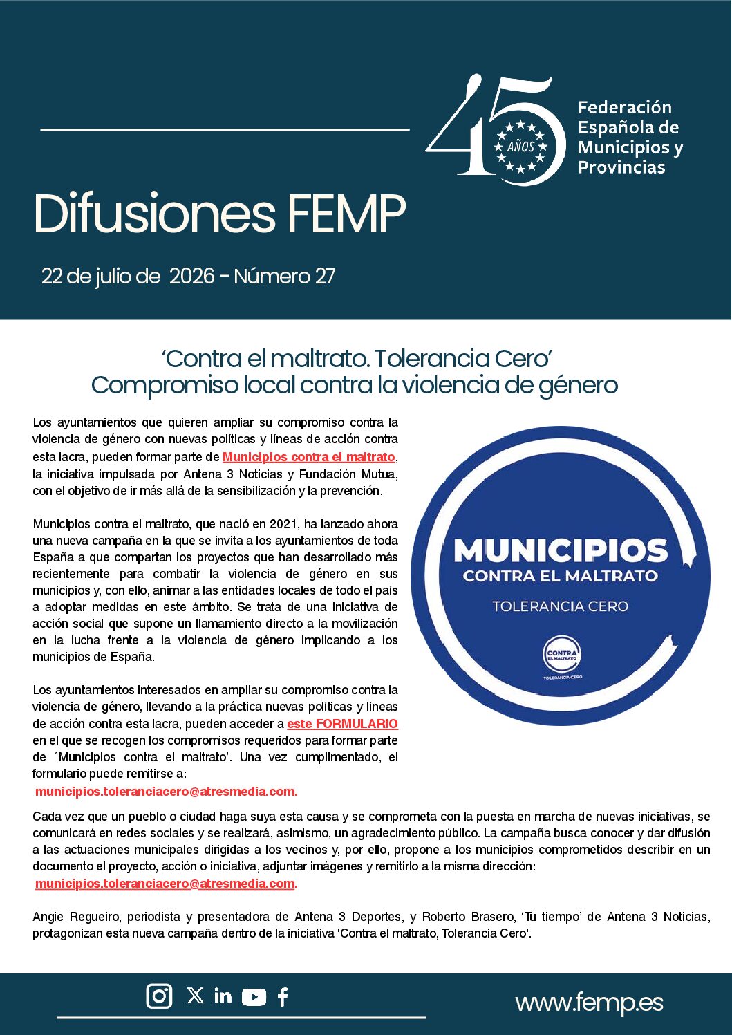 Boletín Difusiones nº 27 – 22 de julio de 2026