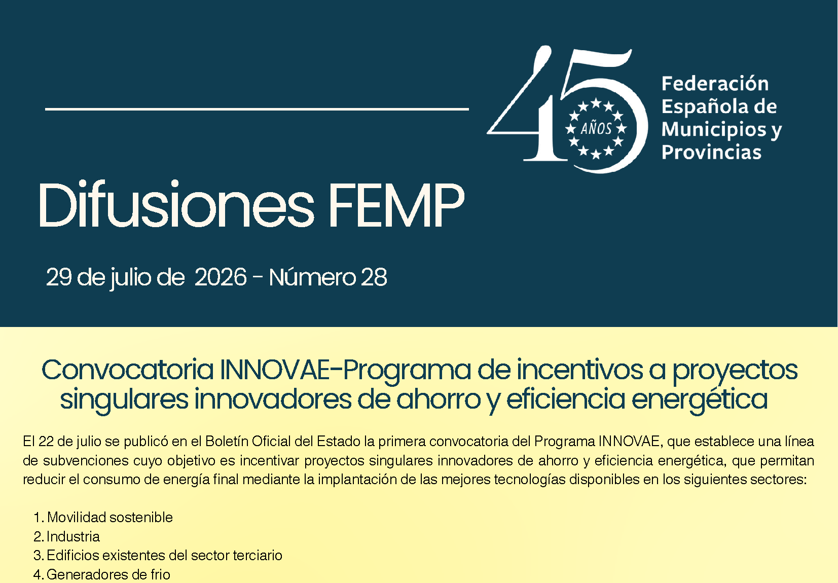 Boletín Difusiones nº 28 – 29 de julio de 2026